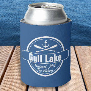 Gull Lake Minnesota anchor, paddles town and name Can Cooler