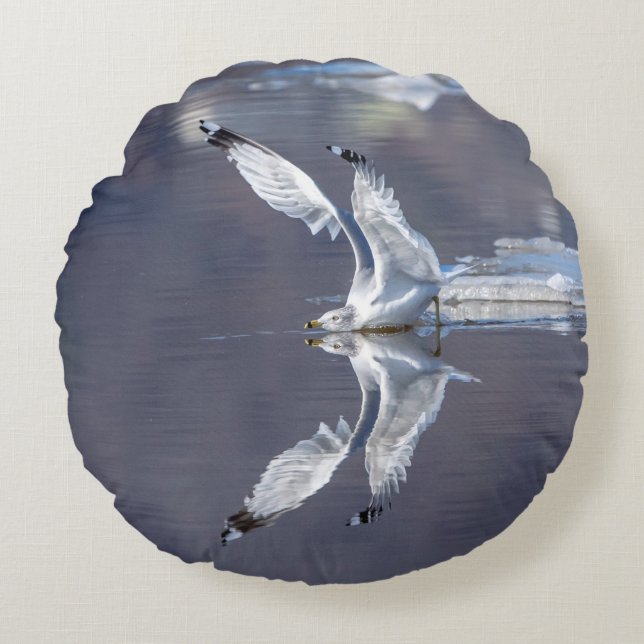 Gull Reflections Round Cushion (Front)