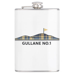 Gullane Golf Scottish Golfing Gift Tartan  Hip Flask
