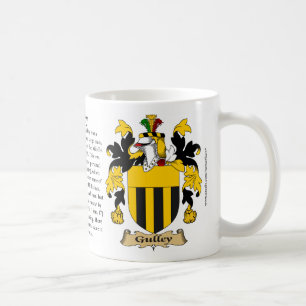 Gulley, the Origin, the Meaning and the Crest Coffee Mug
