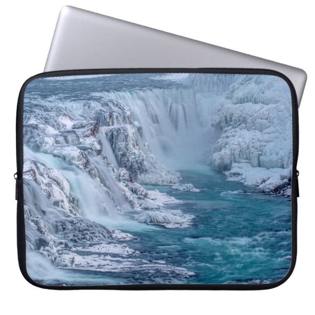 Gullfoss Falls Laptop Sleeve (Front)