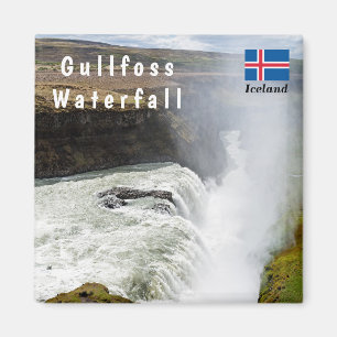 Gullfoss waterfall - Southwest Iceland Magnet