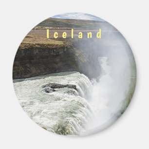 Gullfoss waterfall - Southwest Iceland Magnet