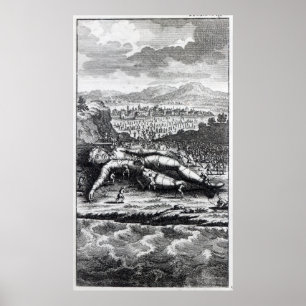 Gulliver captured by the Lilliputians Poster