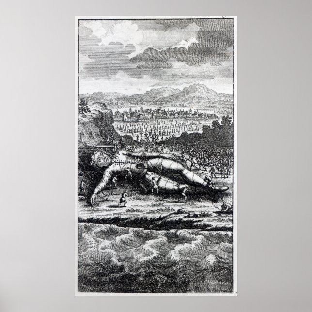 Gulliver captured by the Lilliputians Poster (Front)