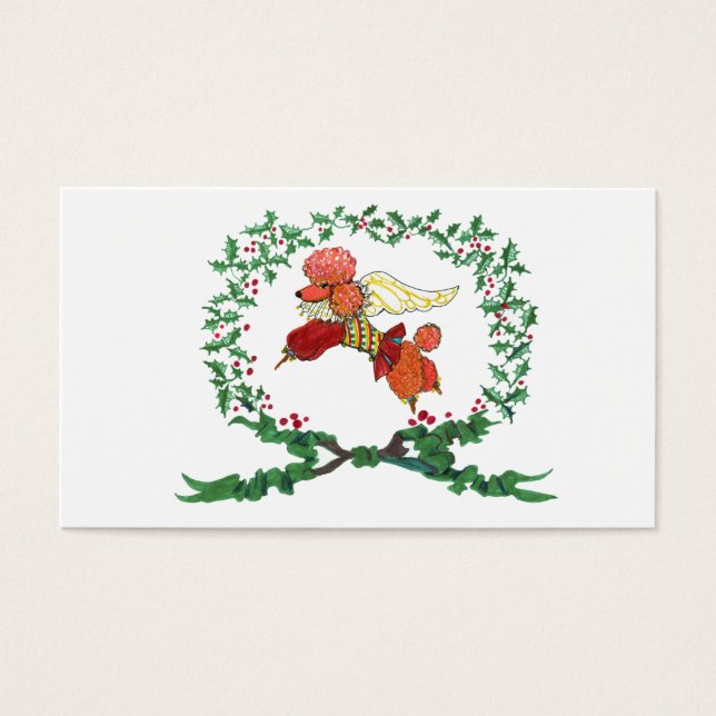Gulliver's Angels Apricot Poodle Gift Tag (Front)
