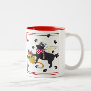 Gulliver's Angels Black Sailor Lab Mug