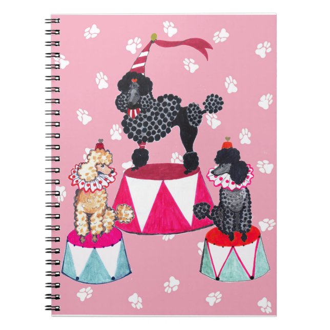 Gulliver's Angels Circus Poodle Notebook (Front)