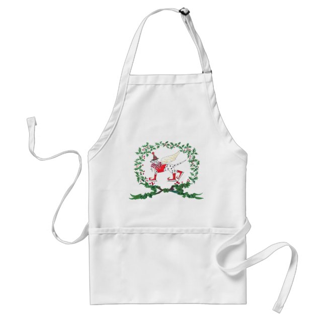 Gulliver's Angels Dalmatian Holiday Barker Apron (Front)