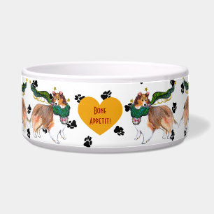 Gullivers Angels Sheltie Dog Bowl