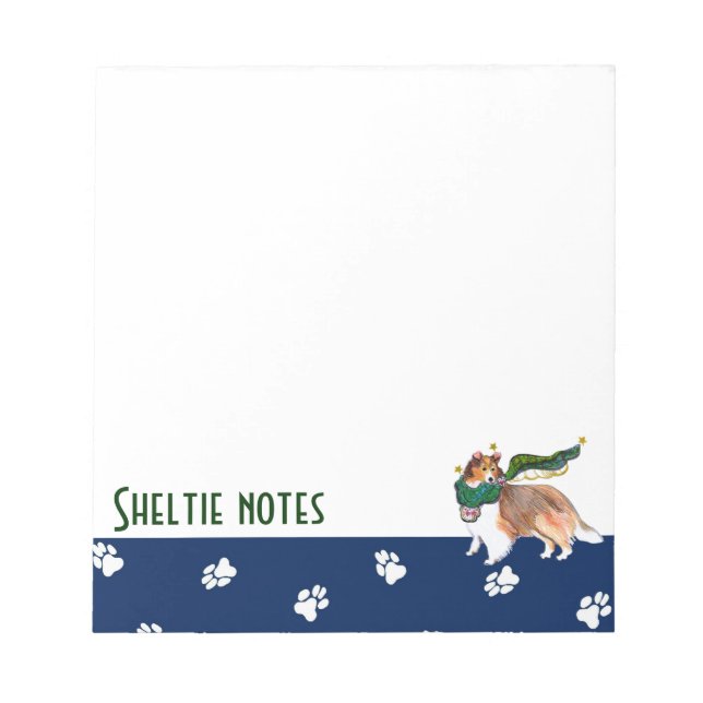 Gulliver's Angels Sheltie Notepad (Front)