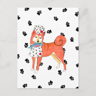 Gulliver's Angels Shiba Inu Postcard