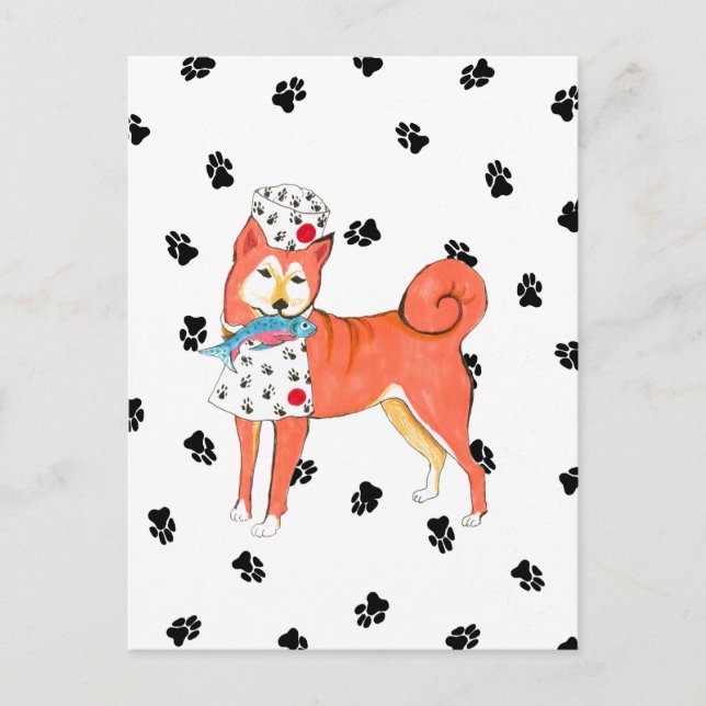 Gulliver's Angels Shiba Inu Postcard (Front)
