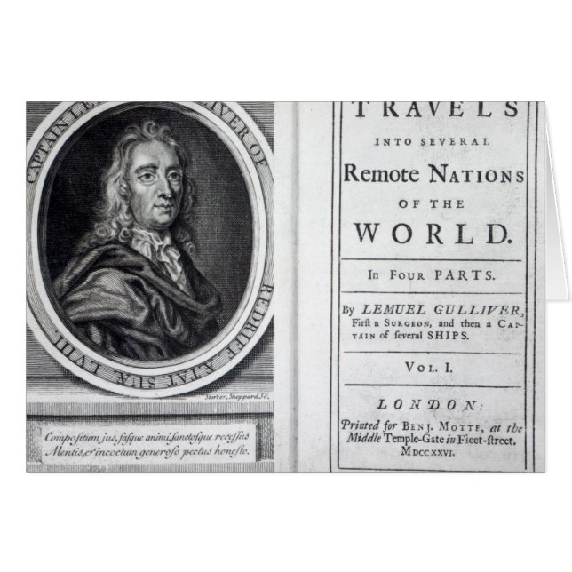 'Gulliver's Travels' by Jonathan Swift, 1726 (Front Horizontal)