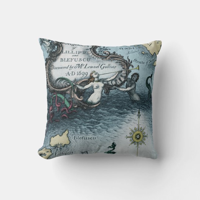 Gulliver's Travels by Jonathan Swift Cushion (Front)