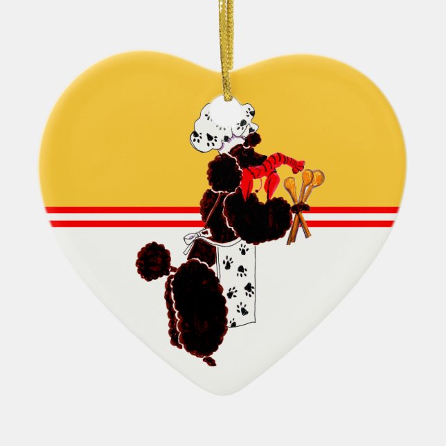 Gullliver's Bone Appetit Ceramic Heart Tree Decoration (Front)