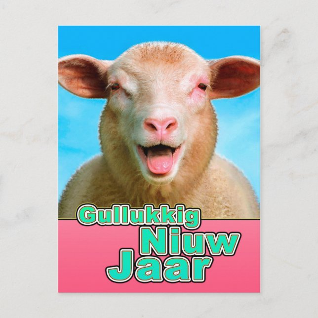 Gullukkig Niuw Jaar Postcard (Front)