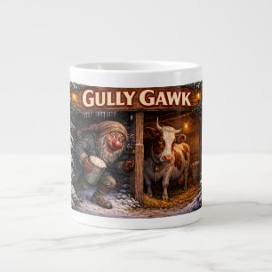 Gully Gawk Icelandic Yule Lad postcard Large Coffee Mug