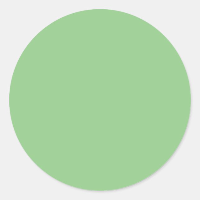 Gum Leaf,Pale Leaf,Pixie Green Classic Round Sticker (Front)