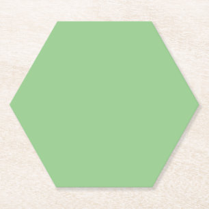 Gum Leaf,Pale Leaf,Pixie Green, Paper Coaster