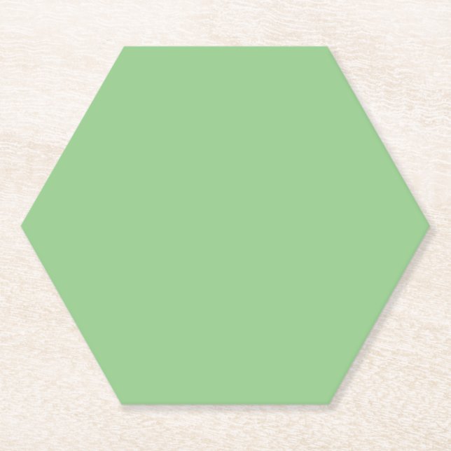 Gum Leaf,Pale Leaf,Pixie Green, Paper Coaster (Front)