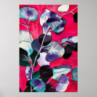 Gum leaves watercolor art