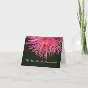 Gum Tree Flower Will You Be My Bridesmaid Card