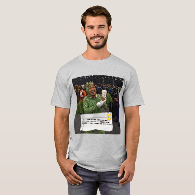 Gum Wrapper Jokes Comic Con T-Shirt (Front Full)