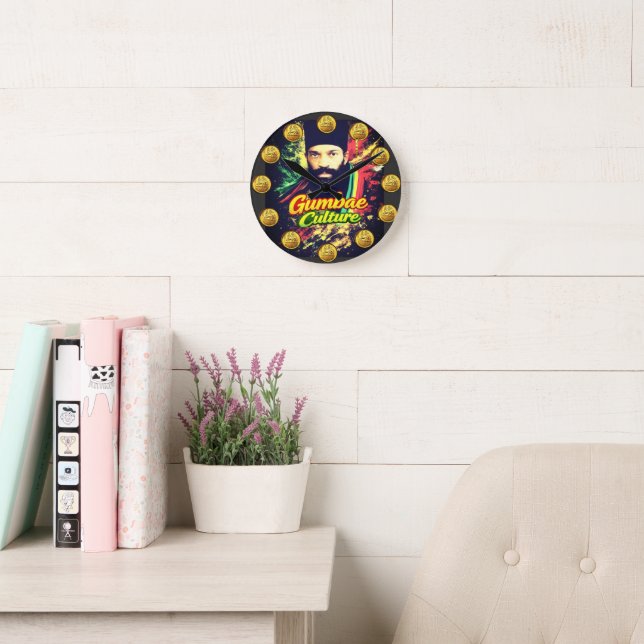 GUMBAE CULTURE WS Throw Pillow Round Clock (Reading Room)
