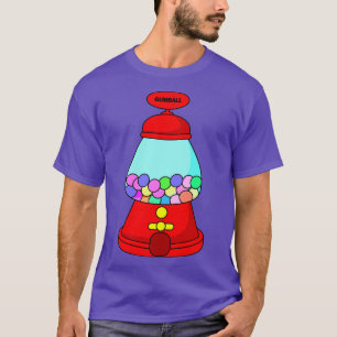 Gumball Machine Candy Illustration T-Shirt
