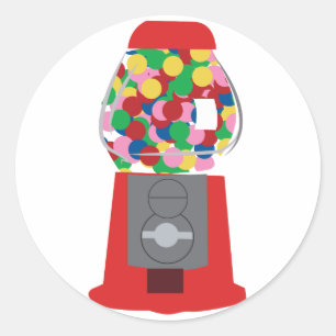 Gumball Machine Classic Round Sticker