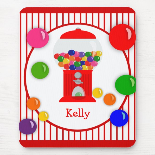 Gumball Machine Personalised Mousepad (Front)