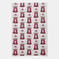Gumball Machine Retro Candy Shop Pattern
