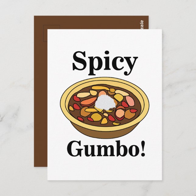 Gumbo Food Spicy Gumbo Postcard (Front/Back)