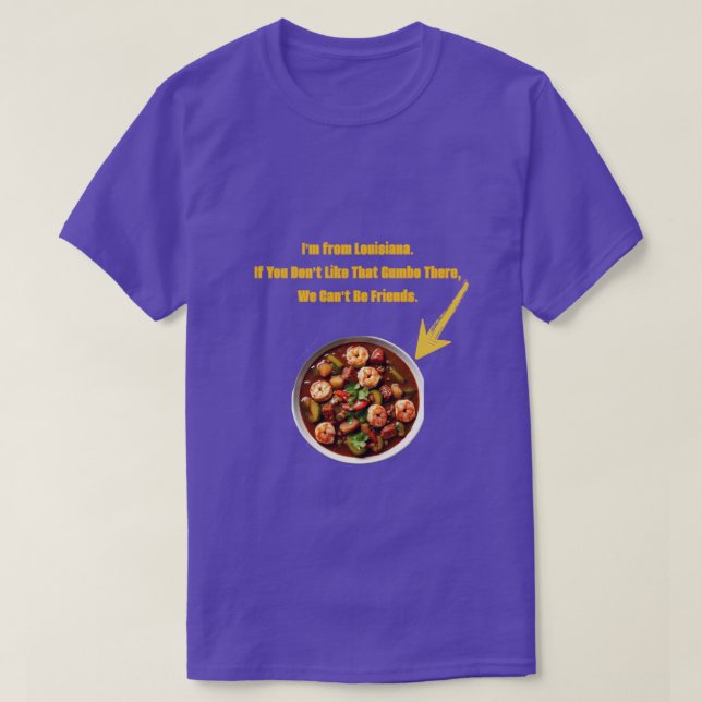 Gumbo Geaux T-Shirt (Design Front)