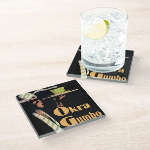 Gumbo Glass Coaster