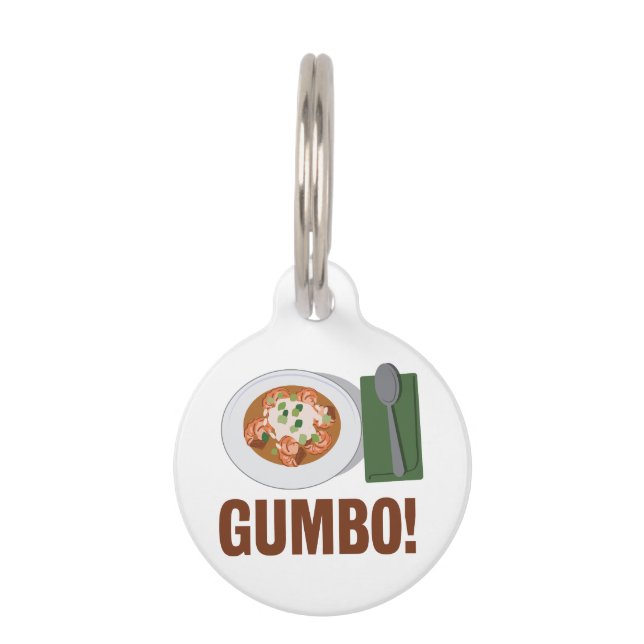 Gumbo Meal Pet Tag (Front)