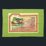 Gumbo Recipe Tea Towel<br><div class="desc">Great Gumbo recipe postcard repurposed!</div>