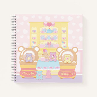 Gummi Sweet Honey Tea Spiral Notebook