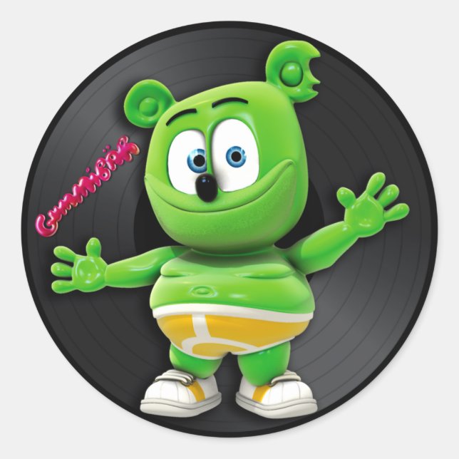 Gummibär DJ Vinyl Record Sticker (Front)