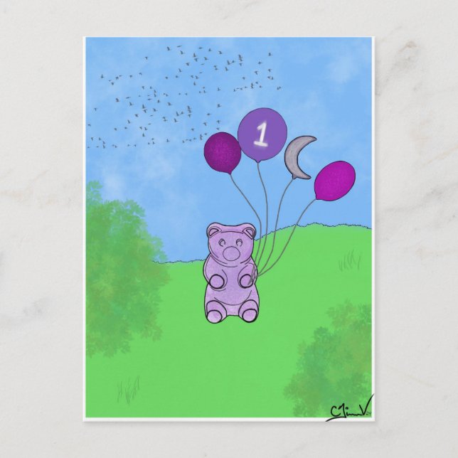 Gummy Bear 1st Poster Postcard (Front)