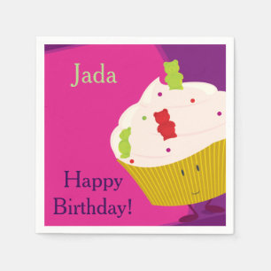 Gummy Bear Cupcake   Paper Napkins