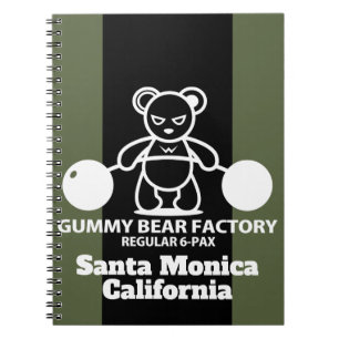 Gummy Bear Factory Gym/Fitness Notebook