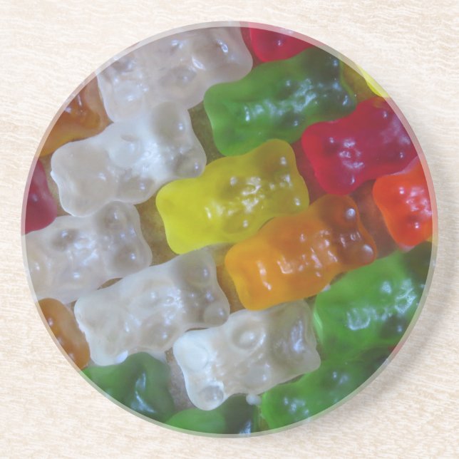 Gummy Bear Pattern Coaster (Front)