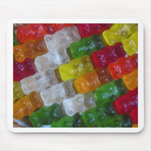Gummy Bear Pattern Mouse Pad (Front)