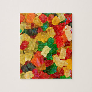 Gummy Bear Rainbow Coloured Candy Jigsaw Puzzle