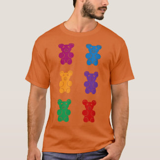Gummy bear six pack abs, funny gummy bear abs T-Shirt