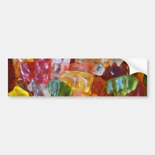 Gummy Bears Background Bumper Sticker (Front)