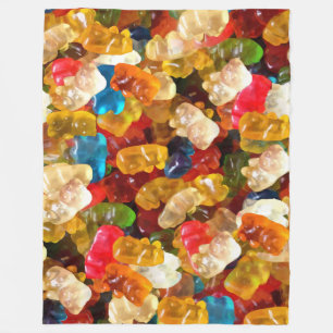 gummy bears fleece blanket