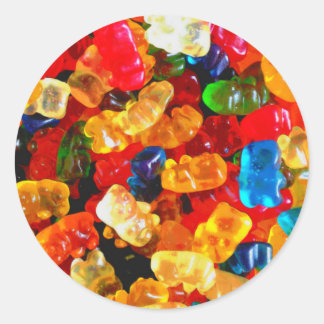 Gummy Bears Glore .jpg Classic Round Sticker